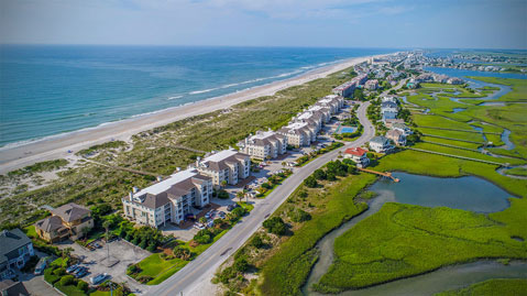 Wrightsville Dunes aerial view