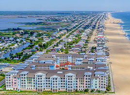 Virginia Beach Sandbridge aerial view