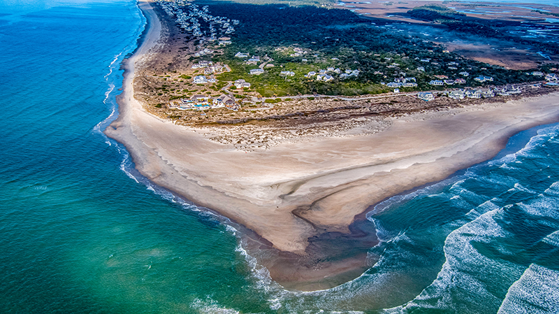 Aerial view of Bald Head Island