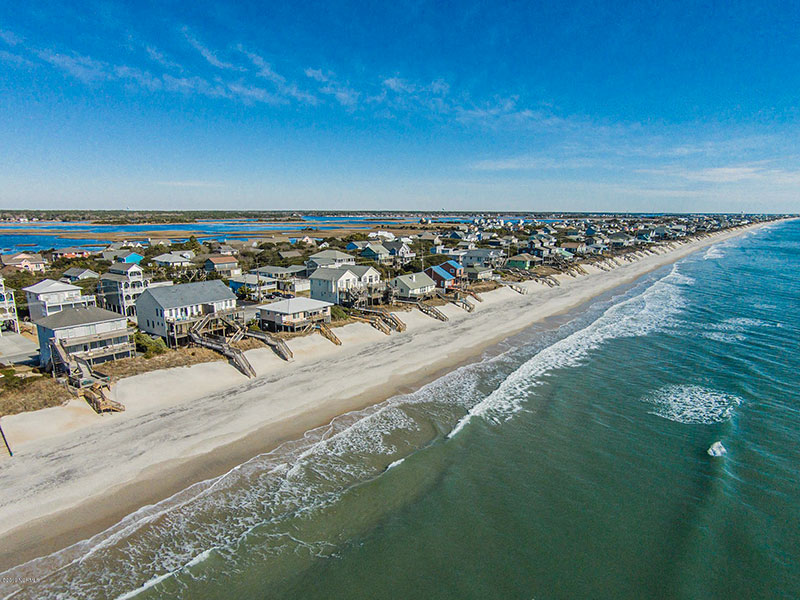 North Topsail Beach aerial view