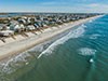 Aerial view of North Topsail Beach